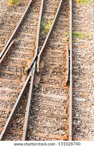 Railway and Crossing rail track