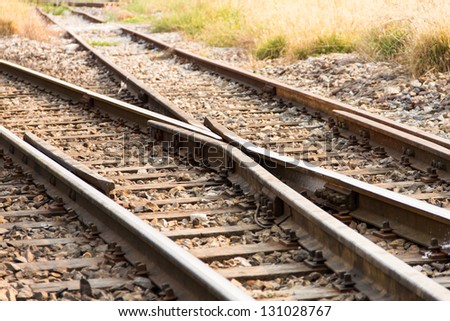 Railway and Crossing rail track