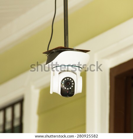 CCTV cameras, which is attached to the house