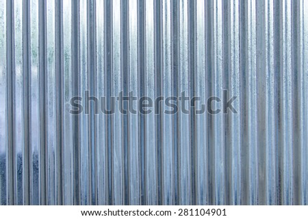 The texture of the zinc roofing sheets
