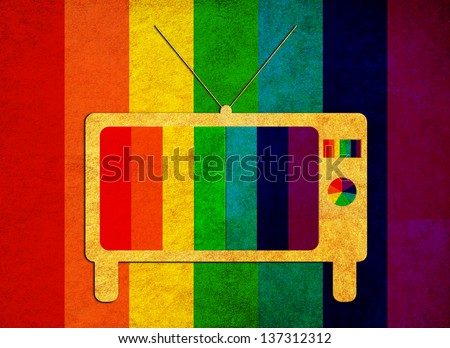 tv -colorful no signal grunge background.,A vintage background