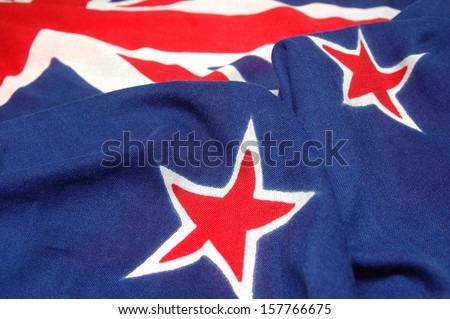 main elements of the New Zealand flag - Union Jack and stars of the Southern Cross