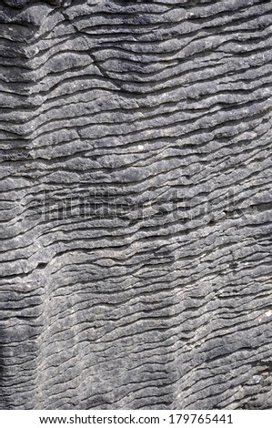Limestone formations at Pancake Rocks, Punakaiki, West Coast, South Island, New Zealand
