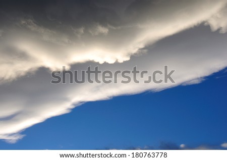 cold front moving over Westland, South Island, New Zealand