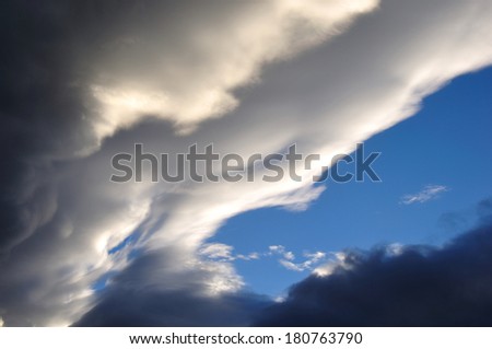 cold front moving over Westland, South Island, New Zealand