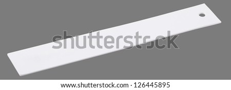 Blank white label tag with clipping path