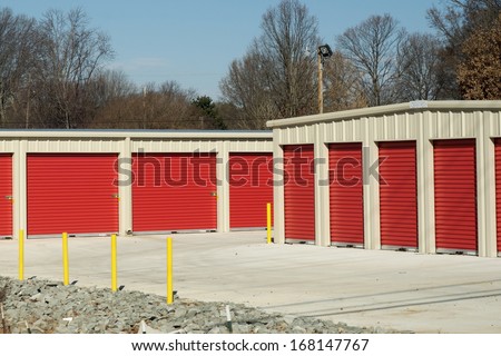 Storage Units At A Storage Facility.