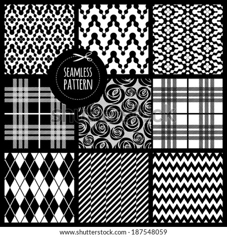 Seamless set fabric pattern Seamless set fabric pattern