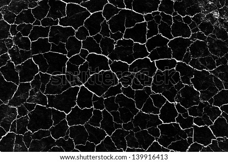 Abstract texture of cracked black earth