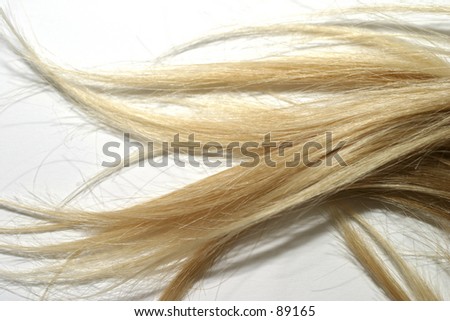 Texture - hair. blond hair, macro, shallow DOF