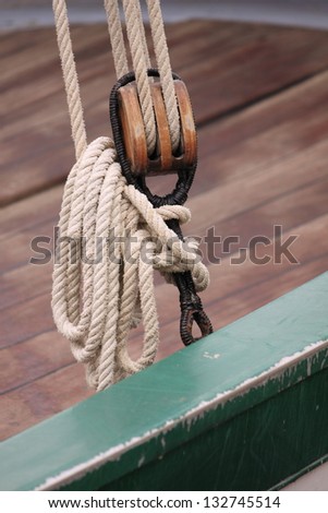 Ropes of the sailboat