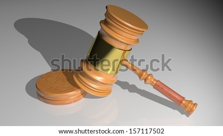 The hammer of the judge