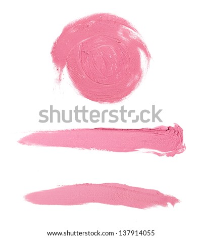 smeared pink blush set
