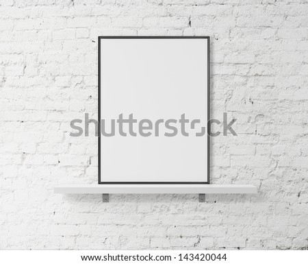 Shelf And Blank Poster