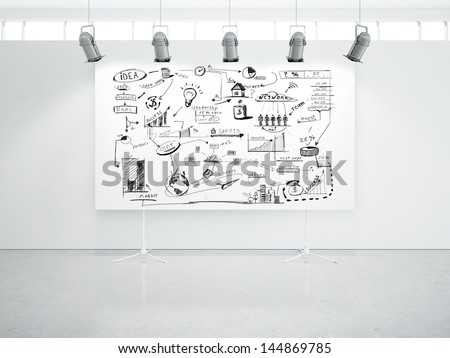 poster with business strategy