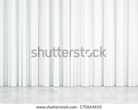 White curtains White curtains