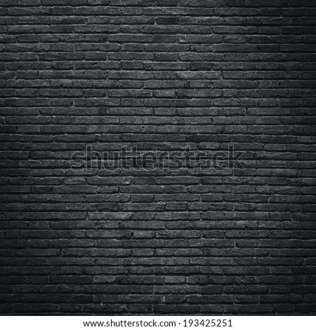 Black brick wall