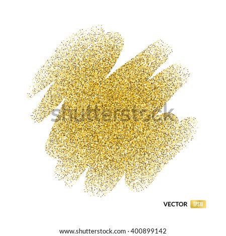 Abstract Vector Background With Gold Glitter. 100% Vector - Easy To Use