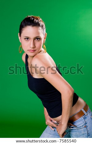 stock photo sexy eurasian woman