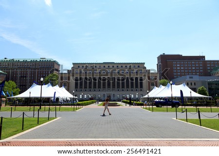 The Butler Library at Columbia University in New York City.