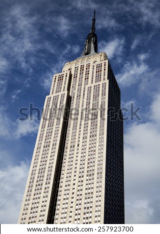 New York, NY, USA - October 18, 2012: Empire State Building :The Empire State Building is a 102-story landmark and was world\'s tallest building for more than 40 years