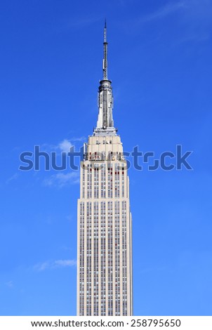 New York, NY, USA - May 26, 2013: Empire State Building :The Empire State Building is a 102-story landmark and was world\'s tallest building for more than 40 years