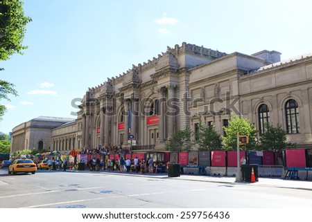 New York, NY USA  - June 7, 2014: Metropolitan Museum of Art: The Met is a NYC landmark which and is the largest art museum in the United States.