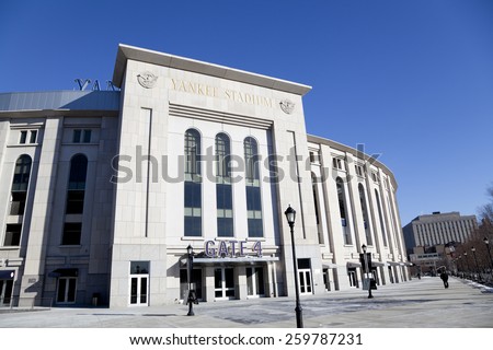 New York,NY, USA -  January 27, 2013: Yankee Stadium: It is the home ballpark for the New York Yankees.