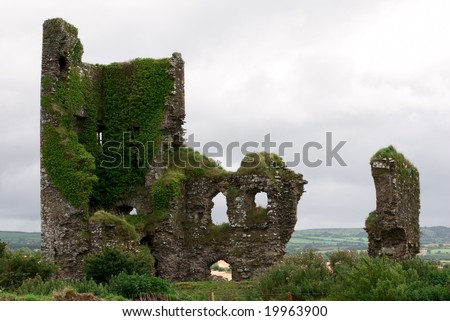 Ruins of  castle in Ireland