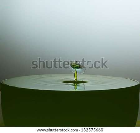 water drops on full glass, isolated on white backgrounds