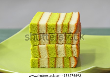 Food: cakes, layer cakes, Indonesian snack and dessert