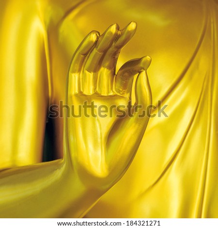 Buddha statue standing composed Buddha statue standing composed
