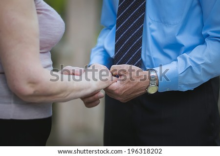 old couples hands