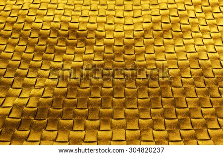gold braided leather diamond texture background