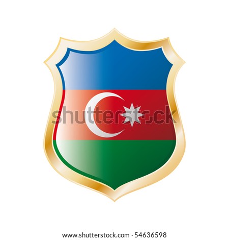 azerbaijan flag. stock vector : Azerbaijan flag