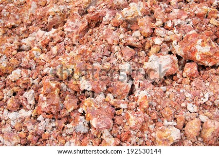 Tropical laterite soil or red earth