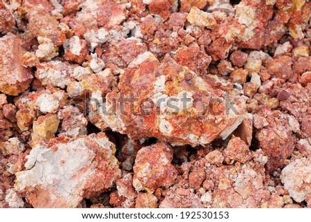 Tropical laterite soil or red earth