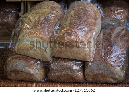 Packages of bread