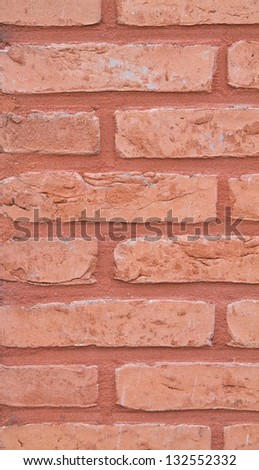 Brick walls vertical