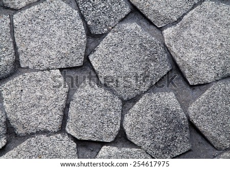 Streets stones with concrete in pattern horizontal