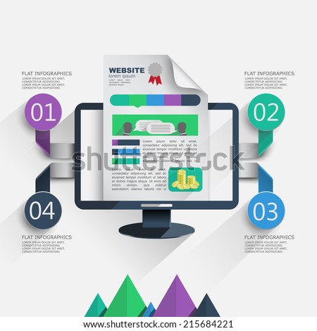 SEO process infographics design SEO process infographics design