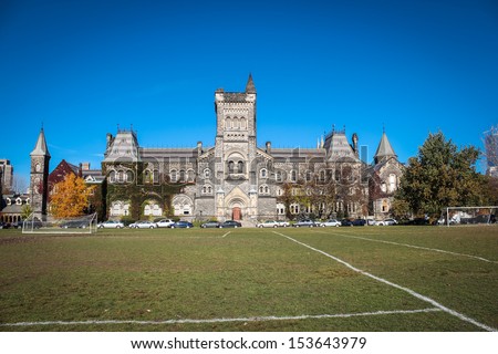 TORONTO, ON, CANADA - SEPTEMBER 10: University College at University of Toronto, in Toronto, ON, on September 10, 2013.