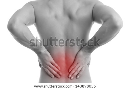 Back pain.Medical concept