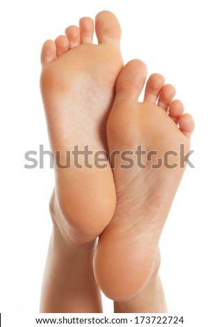 Pair of female legs isolated Pair of female legs isolated