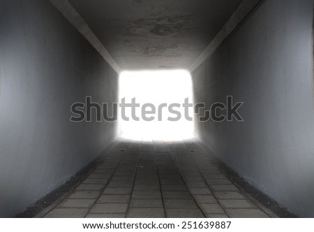 Light at the end of tunnel
