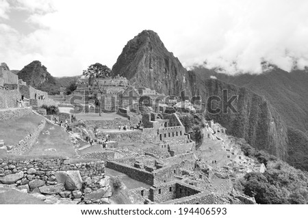 miracle of hidden city Machu Picchu in Peru
