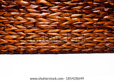 Woven Texture and Background Handmade Product Design isolated.