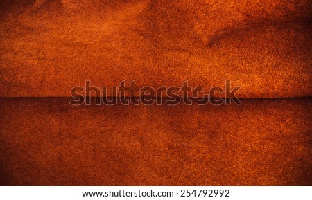 Brown, Orange Leather Prepare for Concept and Idea Style of Fine Leather Crafting, Handcrafts, Handmade, handcrafted, leather worker and workspace. Background Textured and Wallpaper. Rustic Style.