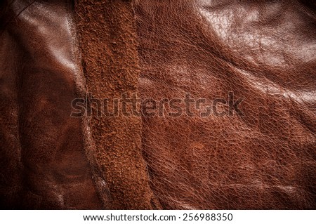 Dark Brown Leather for Concept and Idea Style of Fine Leather Crafting, Handcrafts Workspace, Handmade, handcrafted, leather worker. Background Textured and Wallpaper. Vintage Rustic.