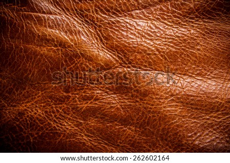 Tan Brown Leather for Concept and Idea Style of Fine Leather Crafting, Handcrafts Workspace, Handmade or Handcrafted Leather Worker. Background Textured and Wallpaper. Vintage Rustic.